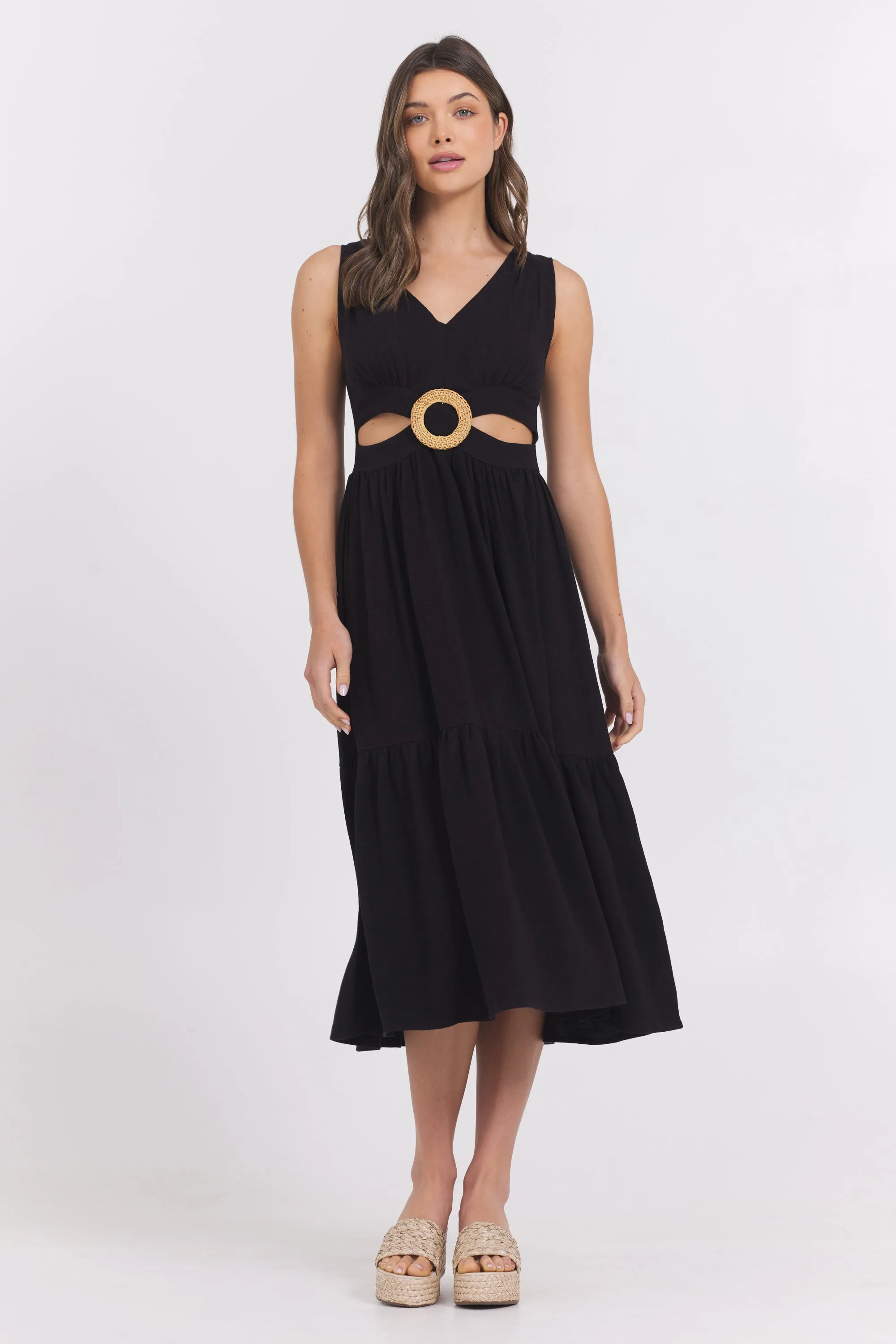 Linen Maxi Dress sold by Vintage Havana