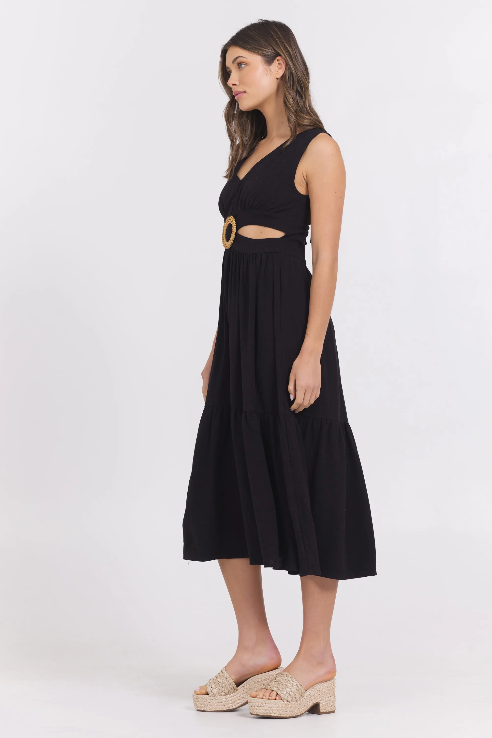 Linen Maxi Dress sold by Vintage Havana product image thumbnail 2