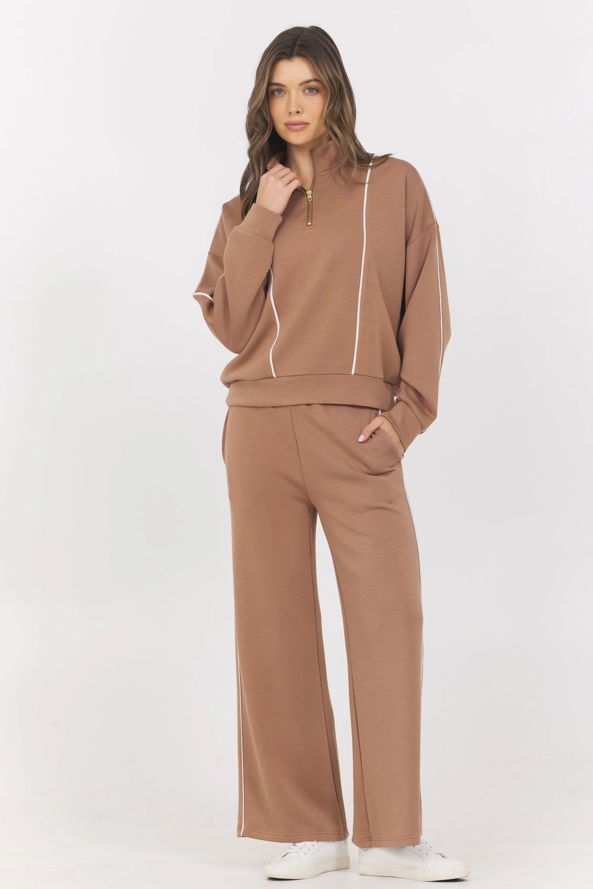 Cloud w/ Piping Quarter Zip sold by Vintage Havana product image thumbnail 3