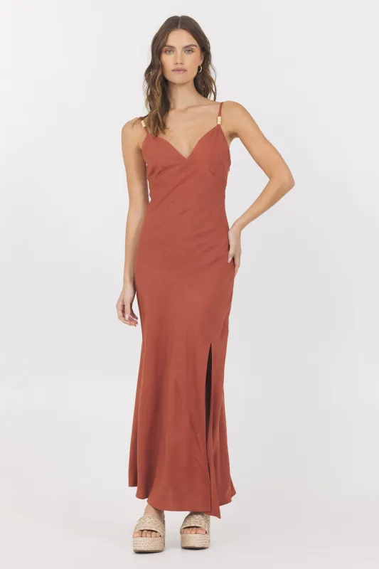 Linen Maxi Dress sold by Vintage Havana