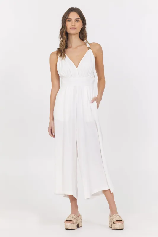 Linen Blend Jumpsuit sold by Vintage Havana