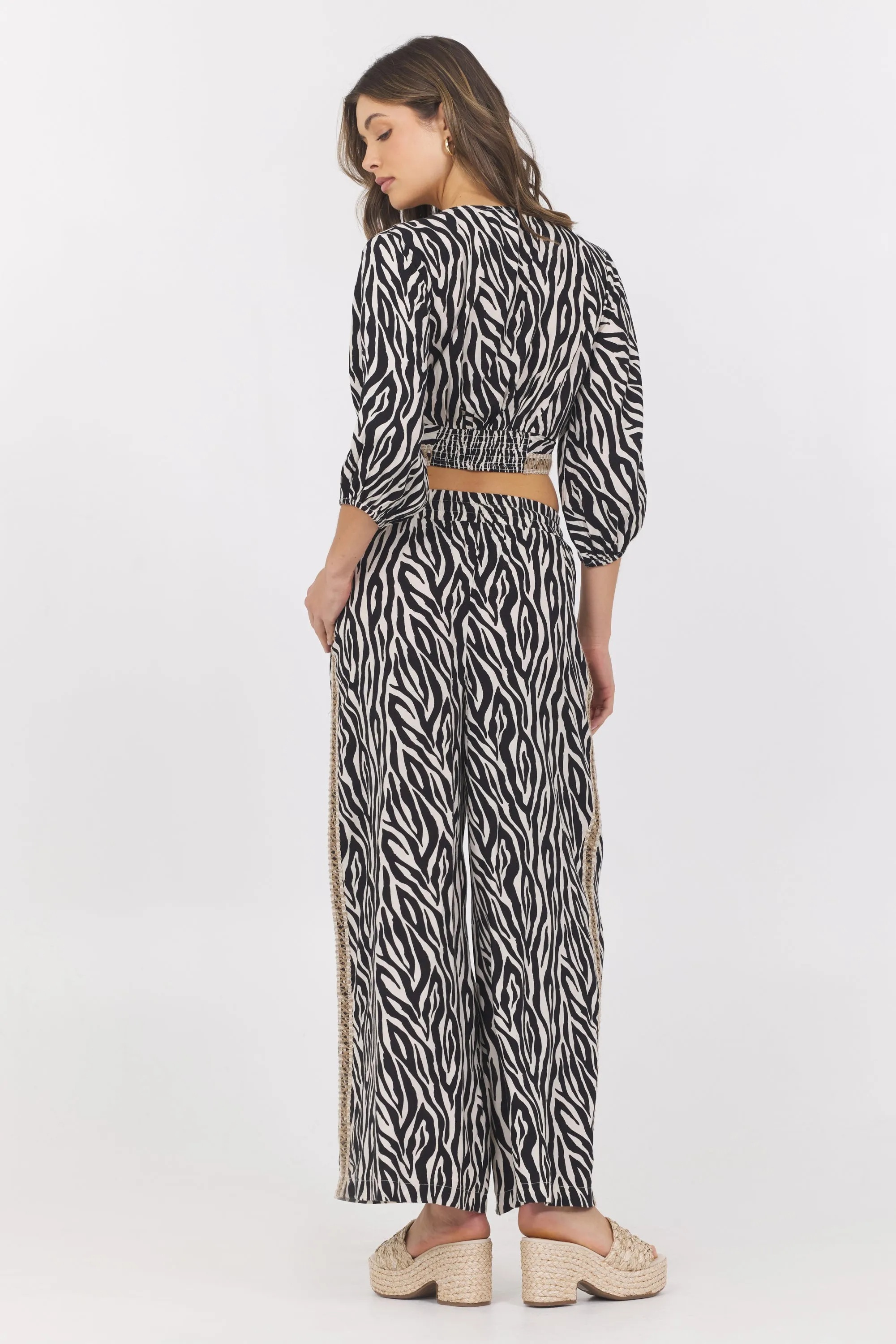 Animal Print Twist Front Top sold by Vintage Havana product image thumbnail 4