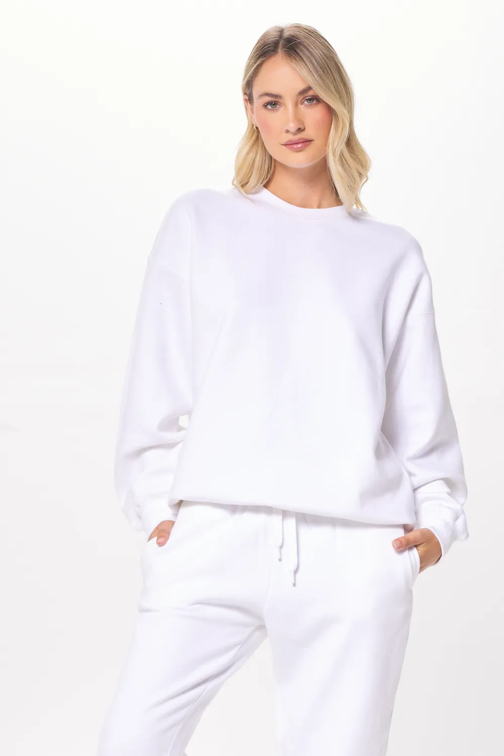 White Proweave Crewneck Sweatshirt sold by Vintage Havana