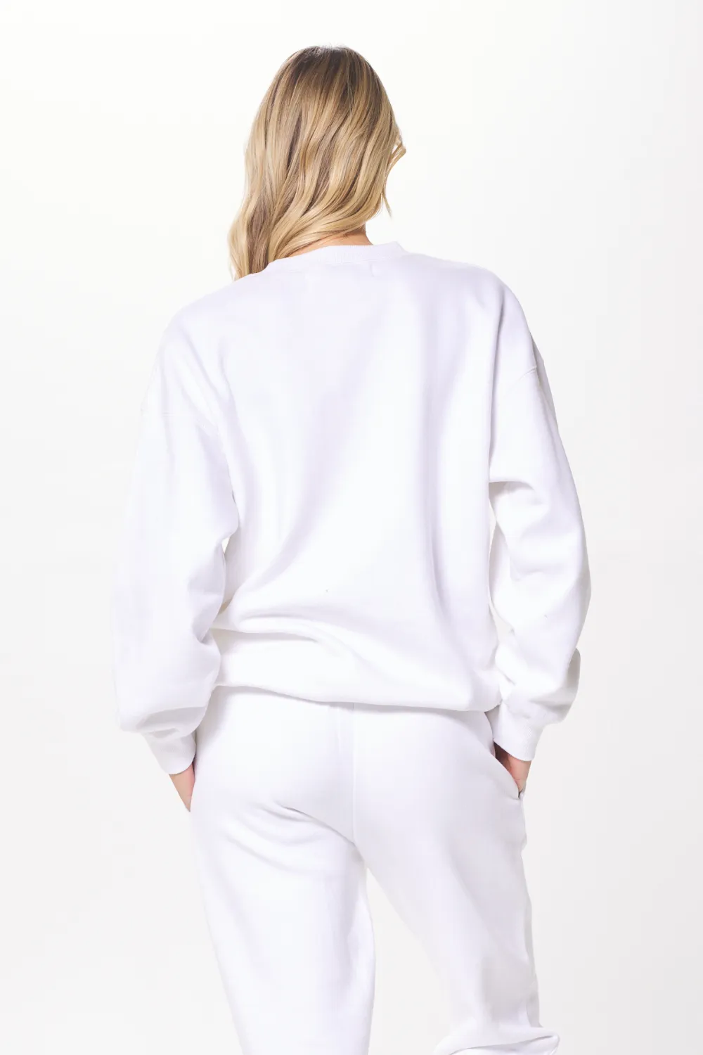 White Proweave Crewneck Sweatshirt sold by Vintage Havana product image thumbnail 2