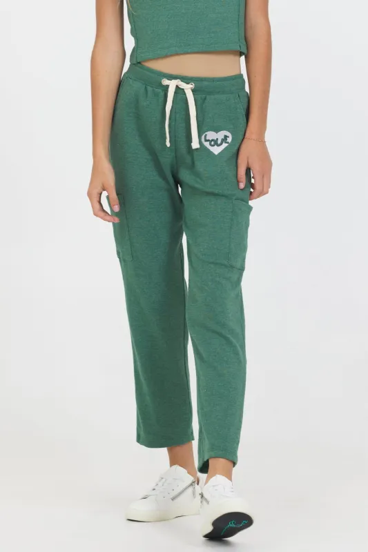 Hunter Green ‘Love’ Pocket Jogger sold by Vintage Havana