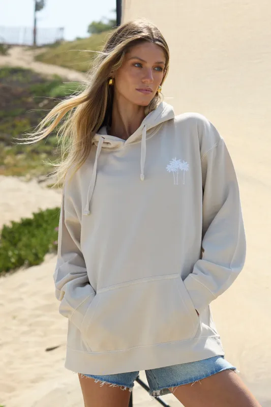 Palm Tree Garment Dye Hoodie sold by Vintage Havana