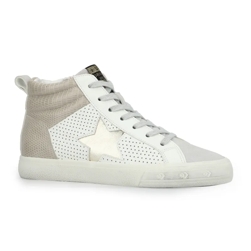 HAILEY - WHITE/TAUPE PEBBLED MULTI sold by Vintage Havana