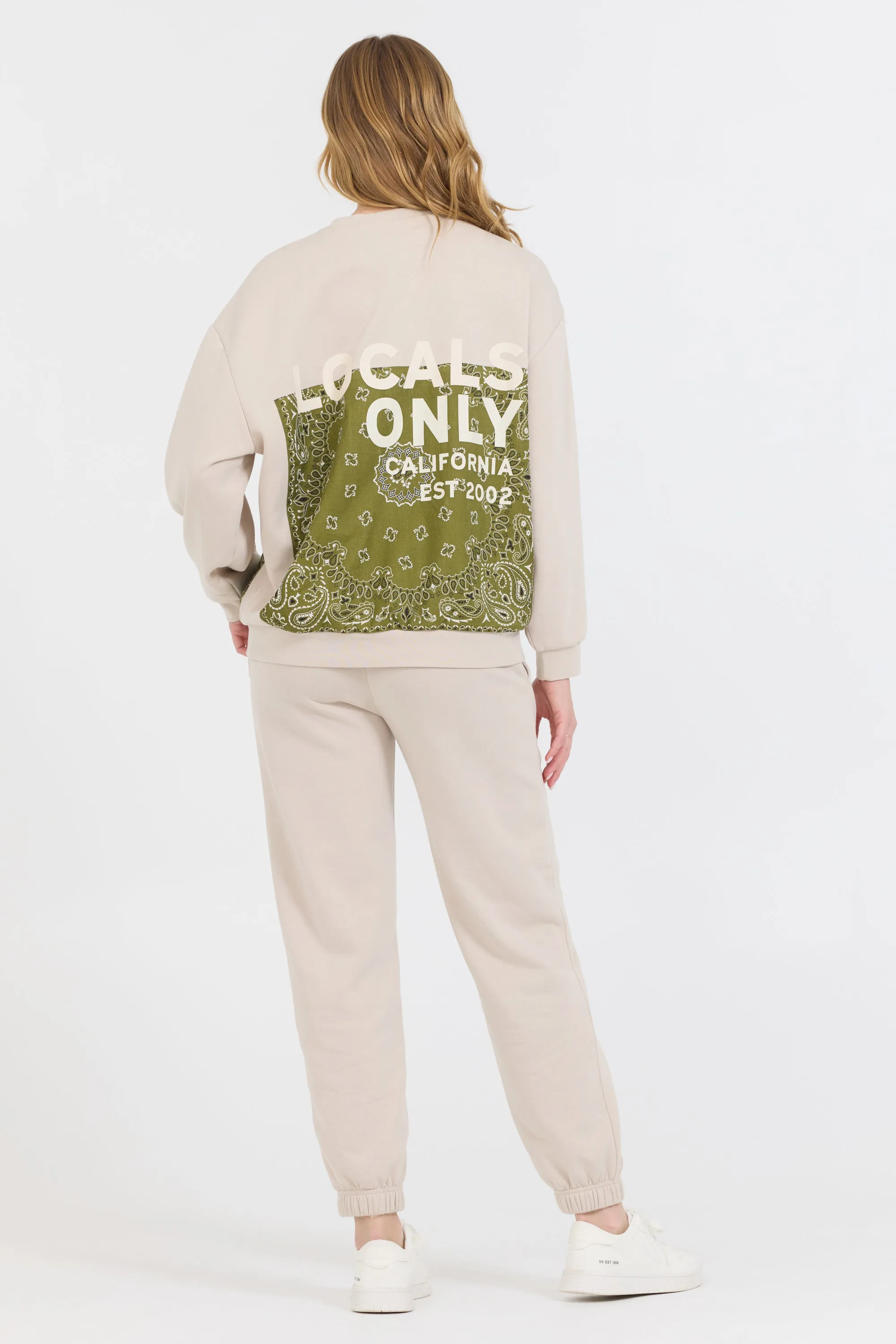 Bandana Patch Jogger + Crew 2-Piece Set sold by Vintage Havana product image thumbnail 2