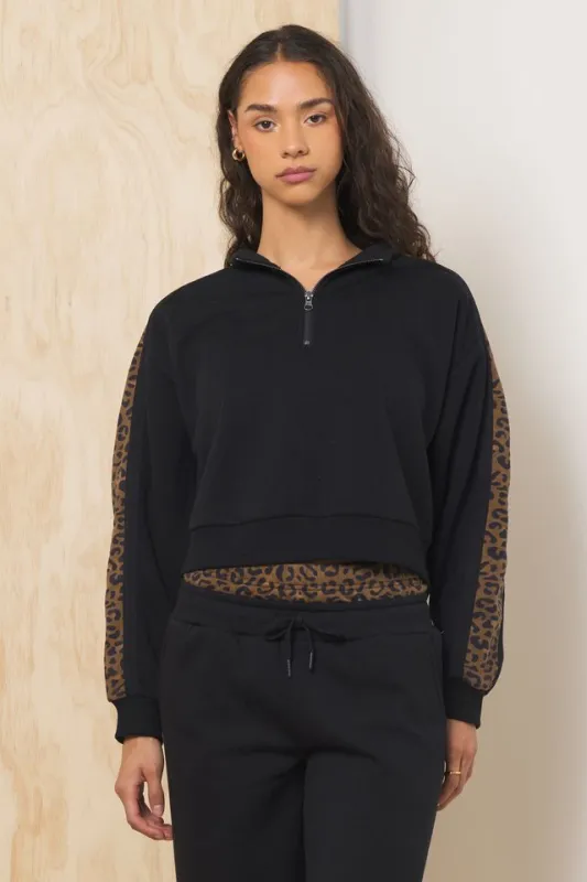 Heavy Surfwash Quarter Zip w/ Printed Insert sold by Vintage Havana