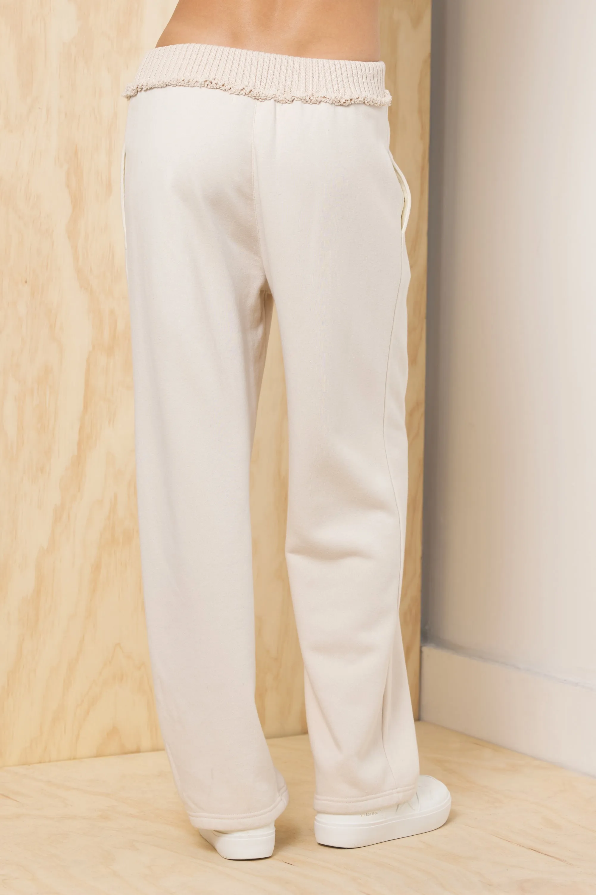 Fleece Pant with Rib Waistband - Bone sold by Vintage Havana product image thumbnail 2