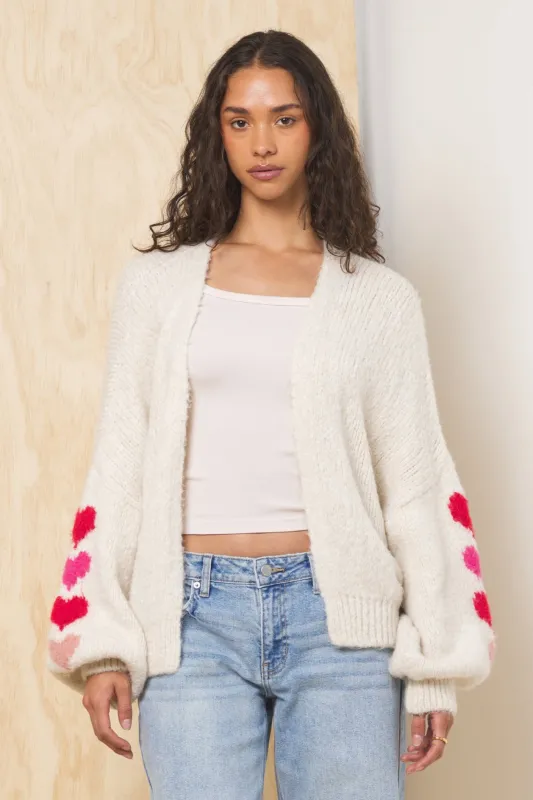 Heart Jacquard Cardigan sold by Vintage Havana
