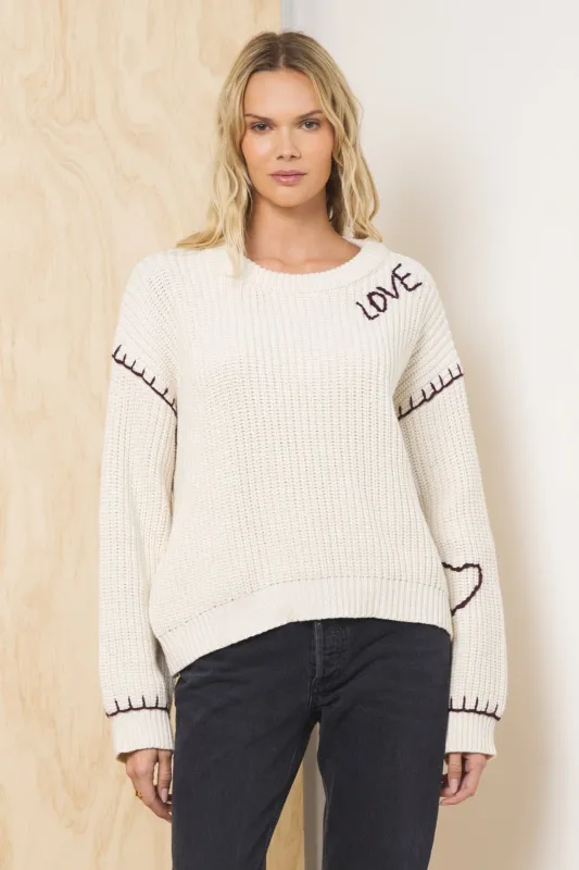 Whipstitch Detail Sweater sold by Vintage Havana