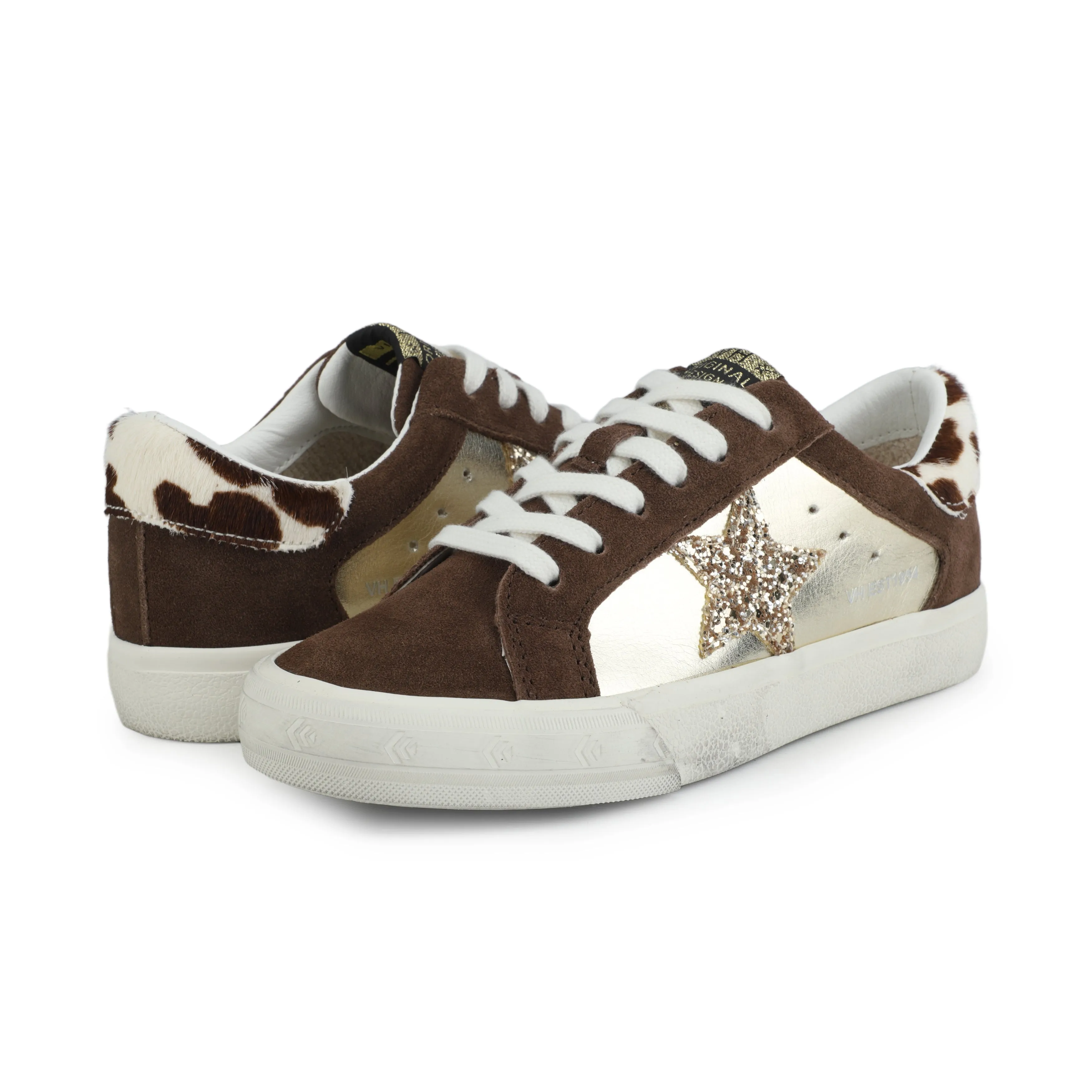 GRANDE - BROWN SUEDE/GOLD FOIL sold by Vintage Havana product image thumbnail 3