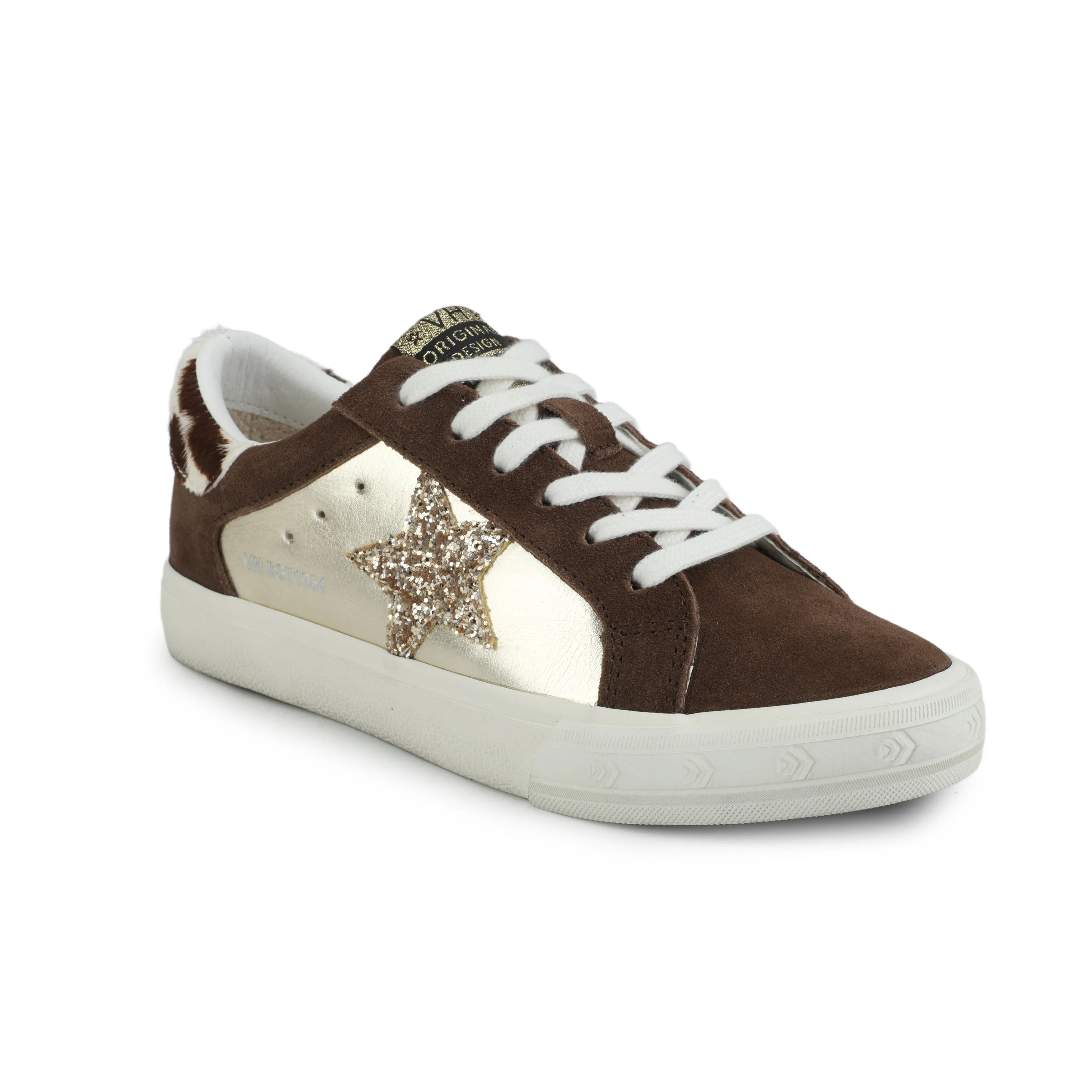 GRANDE - BROWN SUEDE/GOLD FOIL sold by Vintage Havana