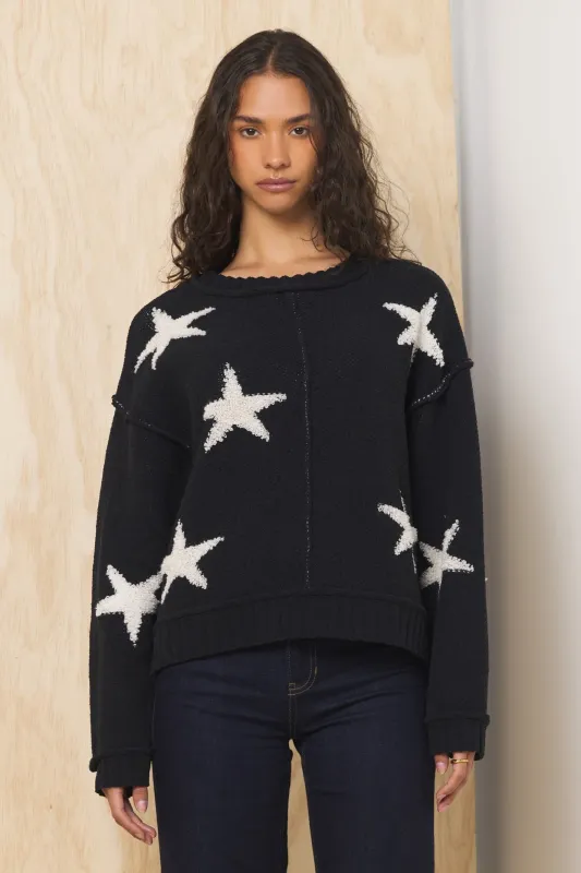Jacquard Knit Star Sweater sold by Vintage Havana