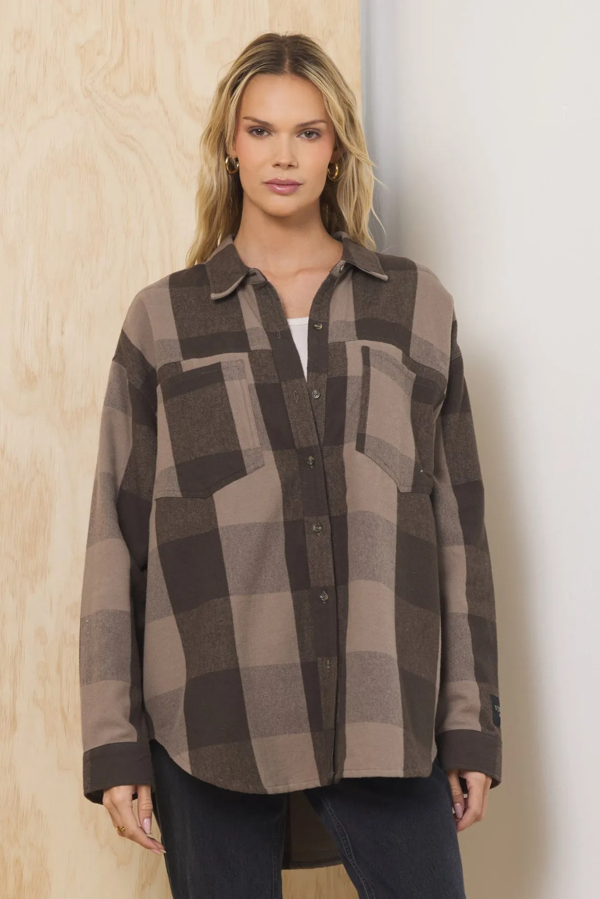 Oversized Flannel Button Down sold by Vintage Havana