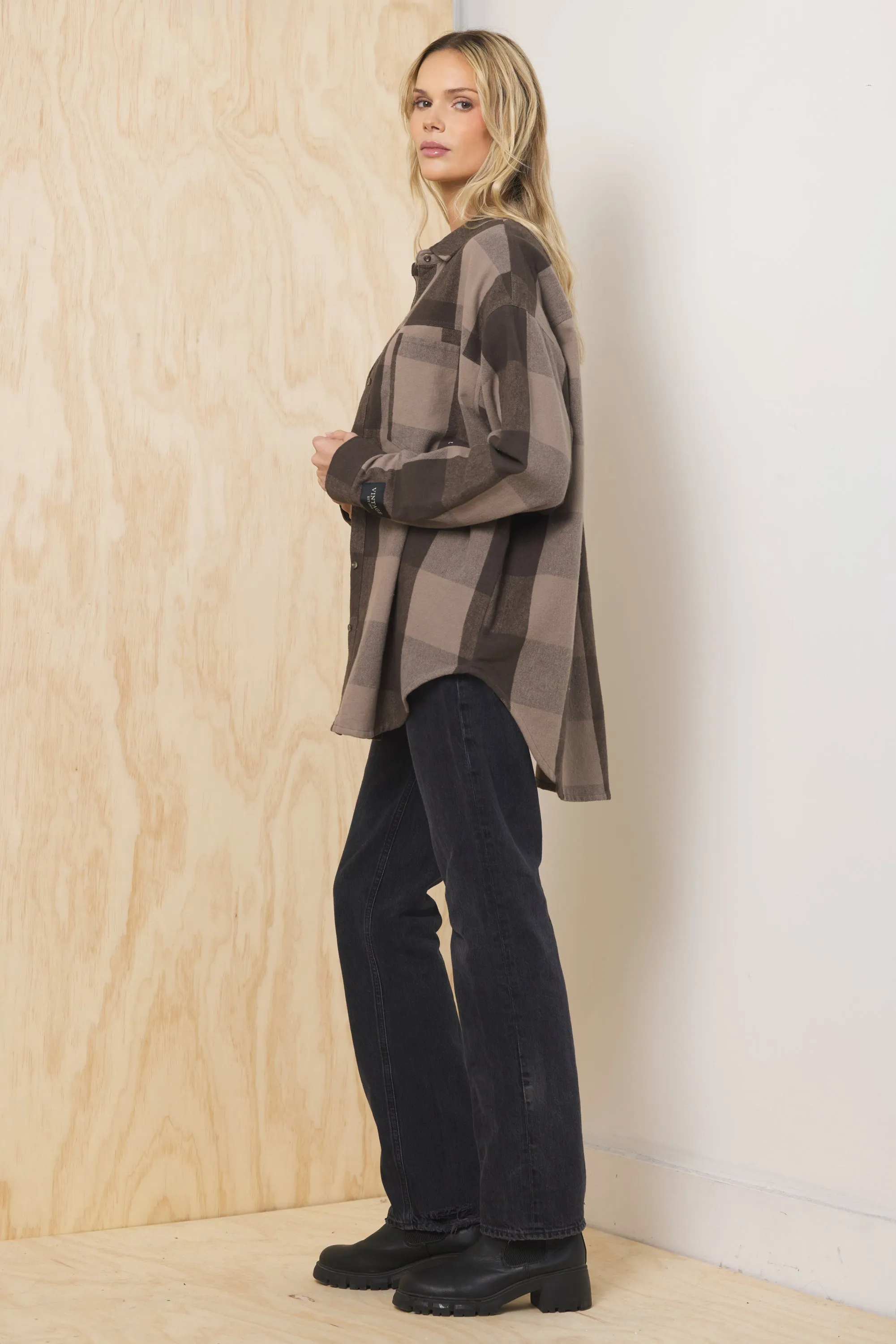 Oversized Flannel Button Down sold by Vintage Havana product image thumbnail 3