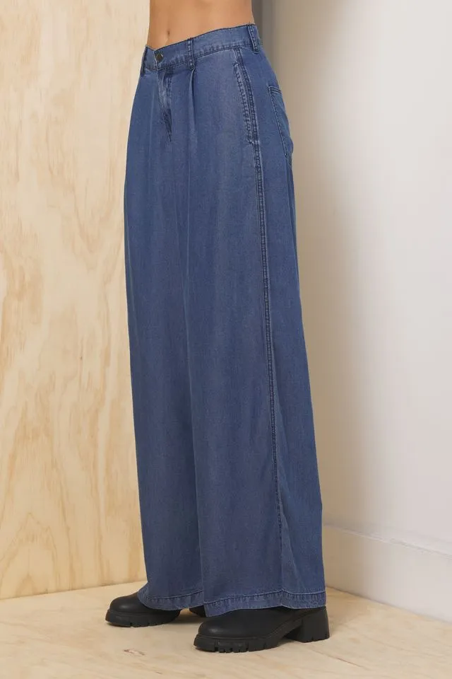 Tencel Wide Leg Trouser sold by Vintage Havana product image thumbnail 3