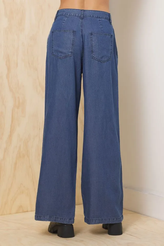 Tencel Wide Leg Trouser sold by Vintage Havana product image thumbnail 2