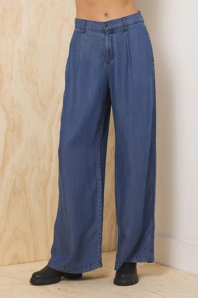 Tencel Wide Leg Trouser sold by Vintage Havana