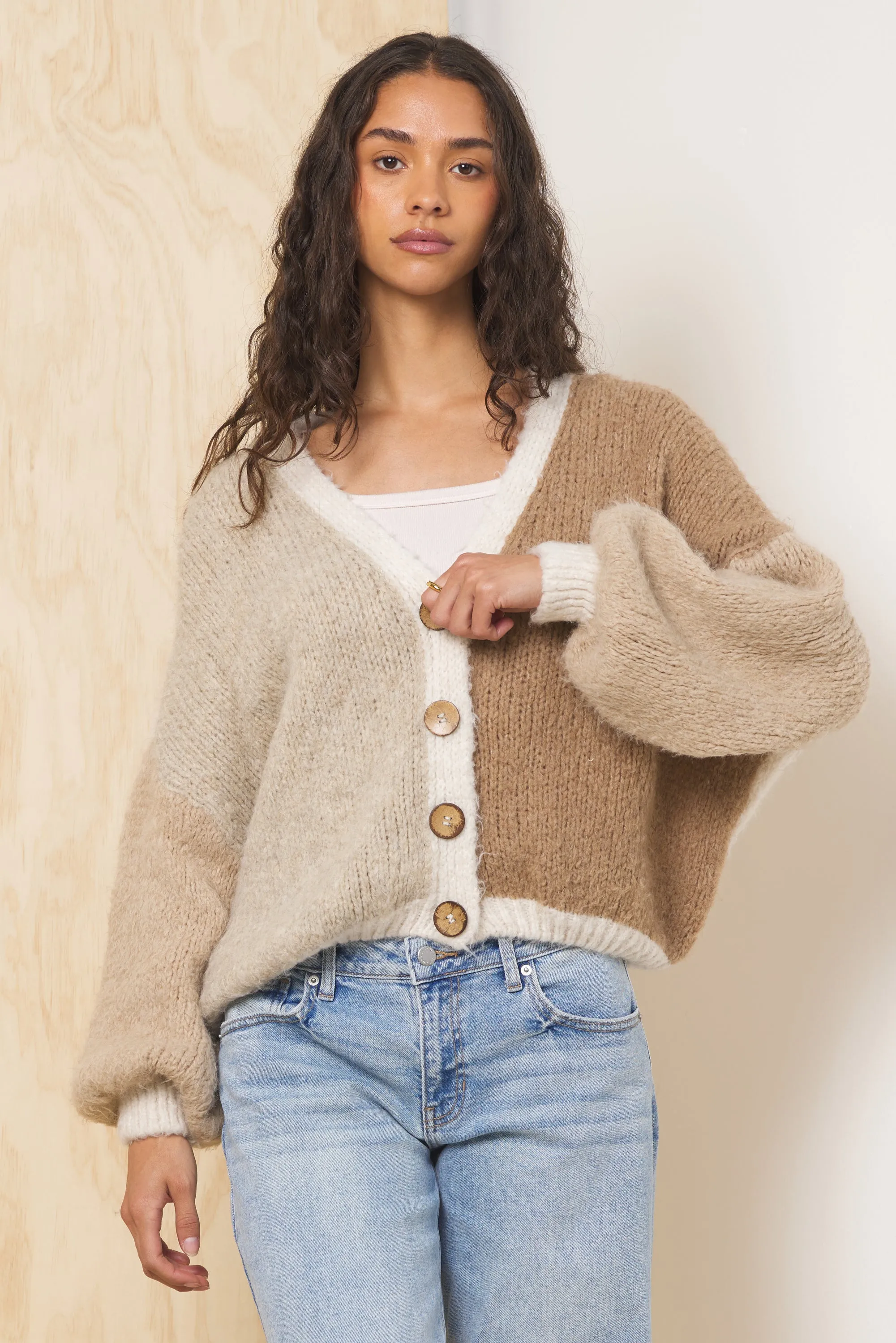 Color Block Cardigan sold by Vintage Havana