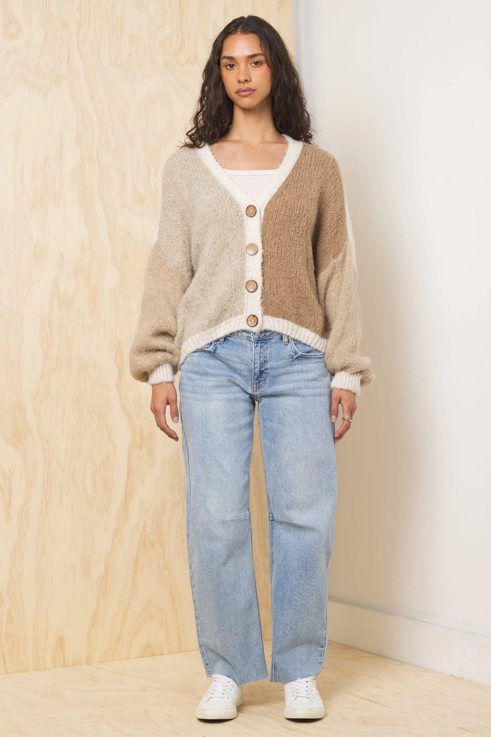 Color Block Cardigan sold by Vintage Havana product image thumbnail 3