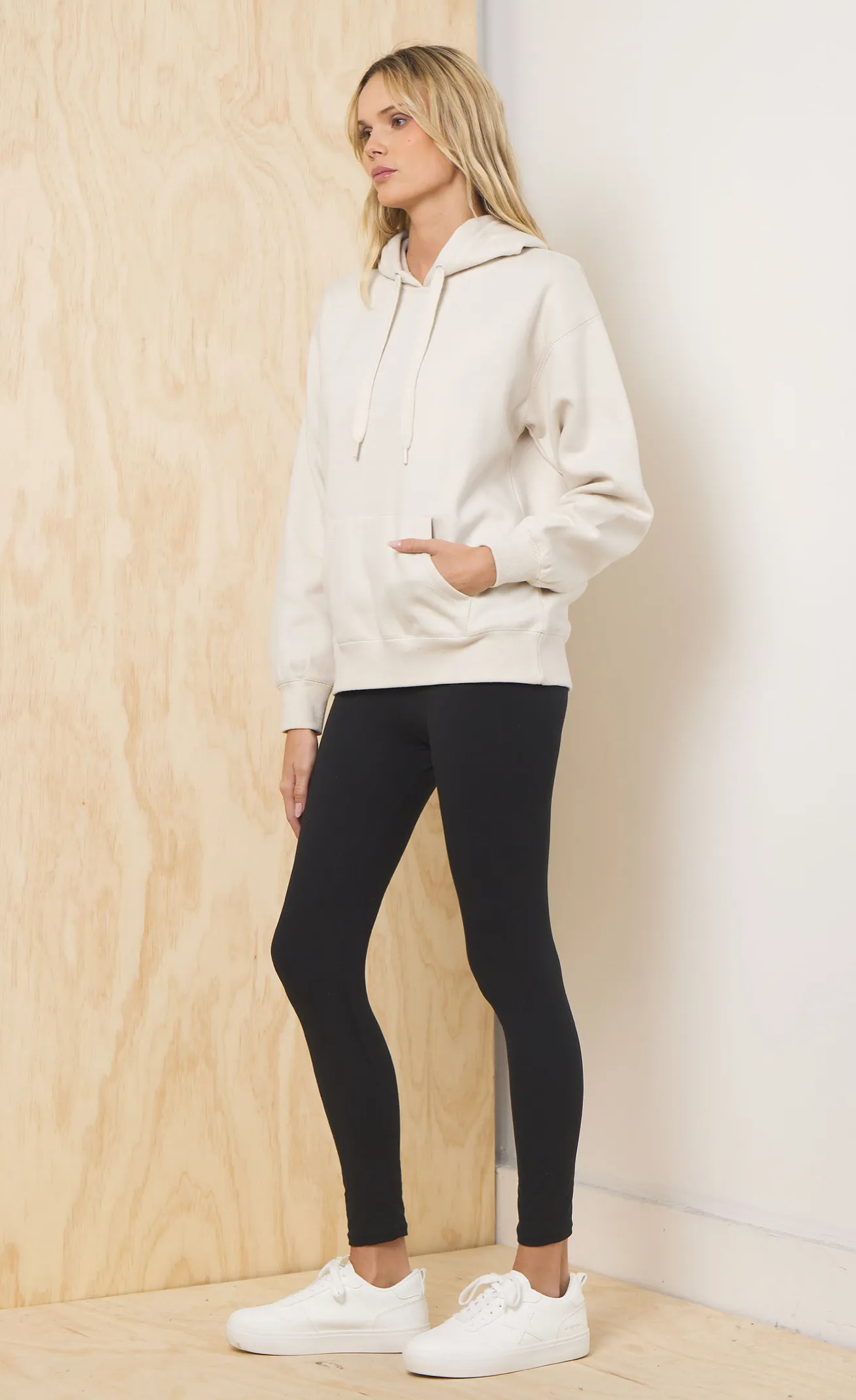 Bone Proweave Pullover Hoodie sold by Vintage Havana product image thumbnail 3