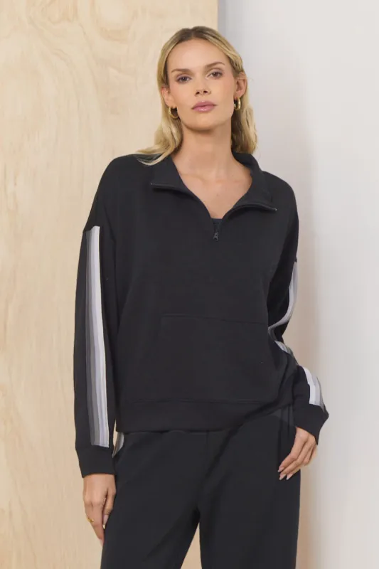 Striped Cloud Fleece Quarter Zip sold by Vintage Havana
