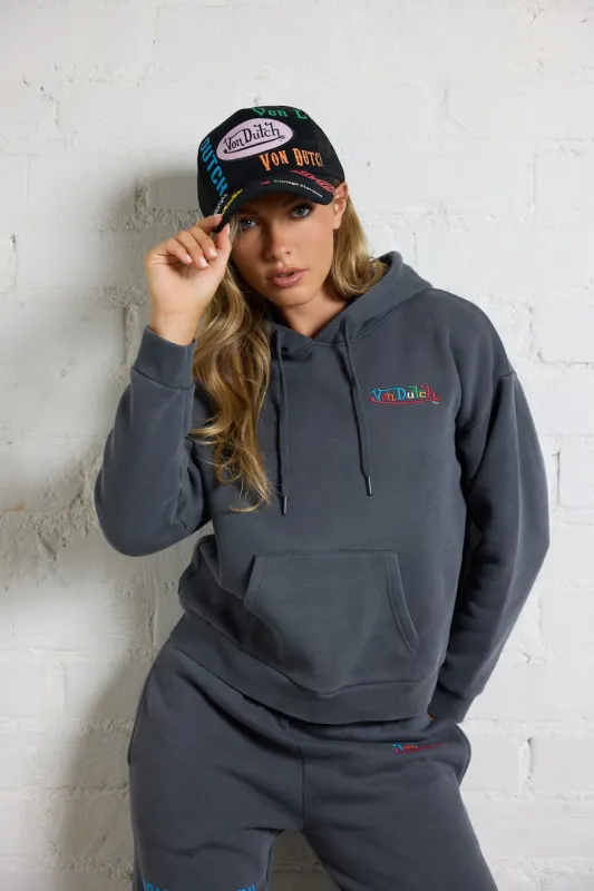 Von Dutch Trucker Hat - Black/Multi made by Vintage Havana