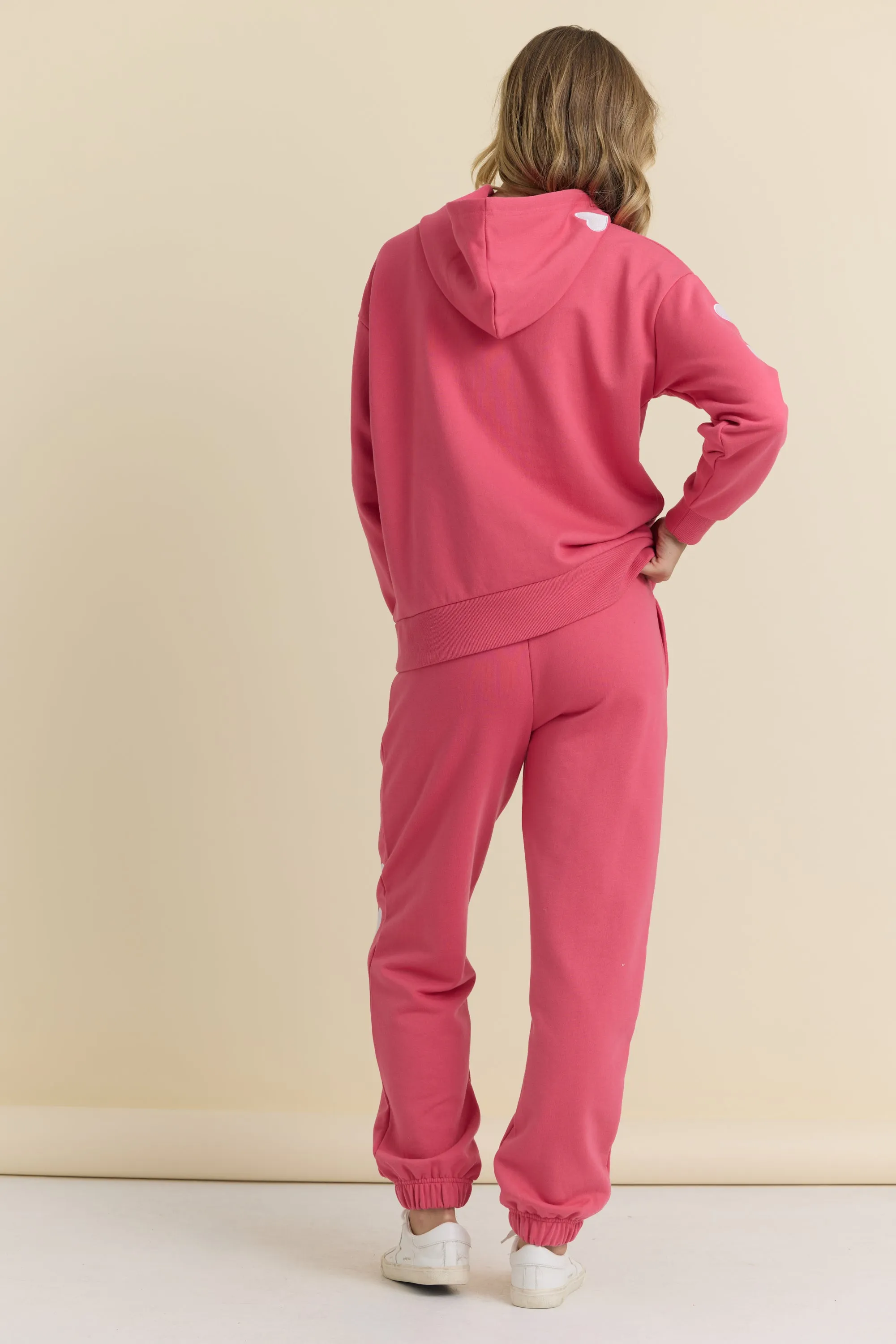 Heart Embroidered French Terry Joggers sold by Vintage Havana product image thumbnail 4