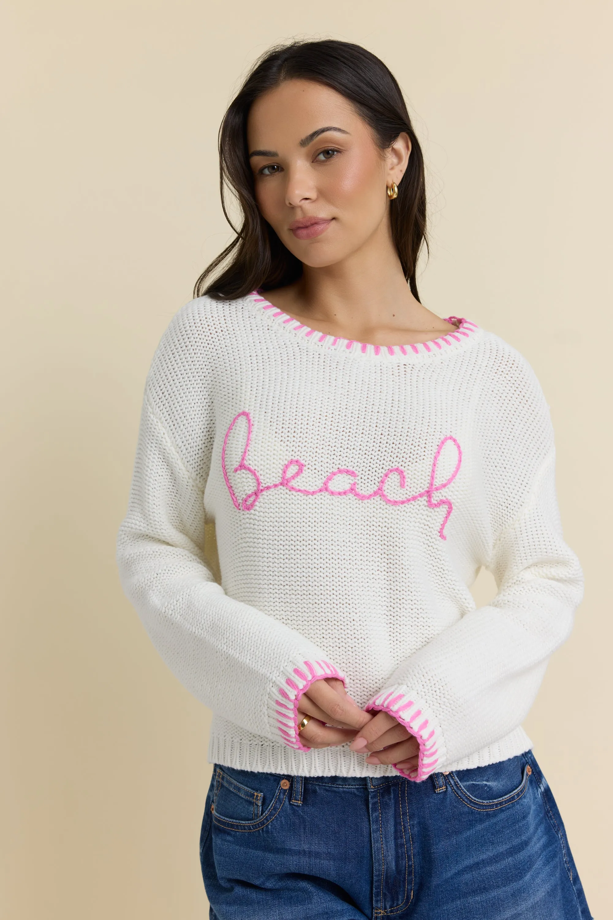 Beach Sweater with Whip Stitch sold by Vintage Havana product image thumbnail 5