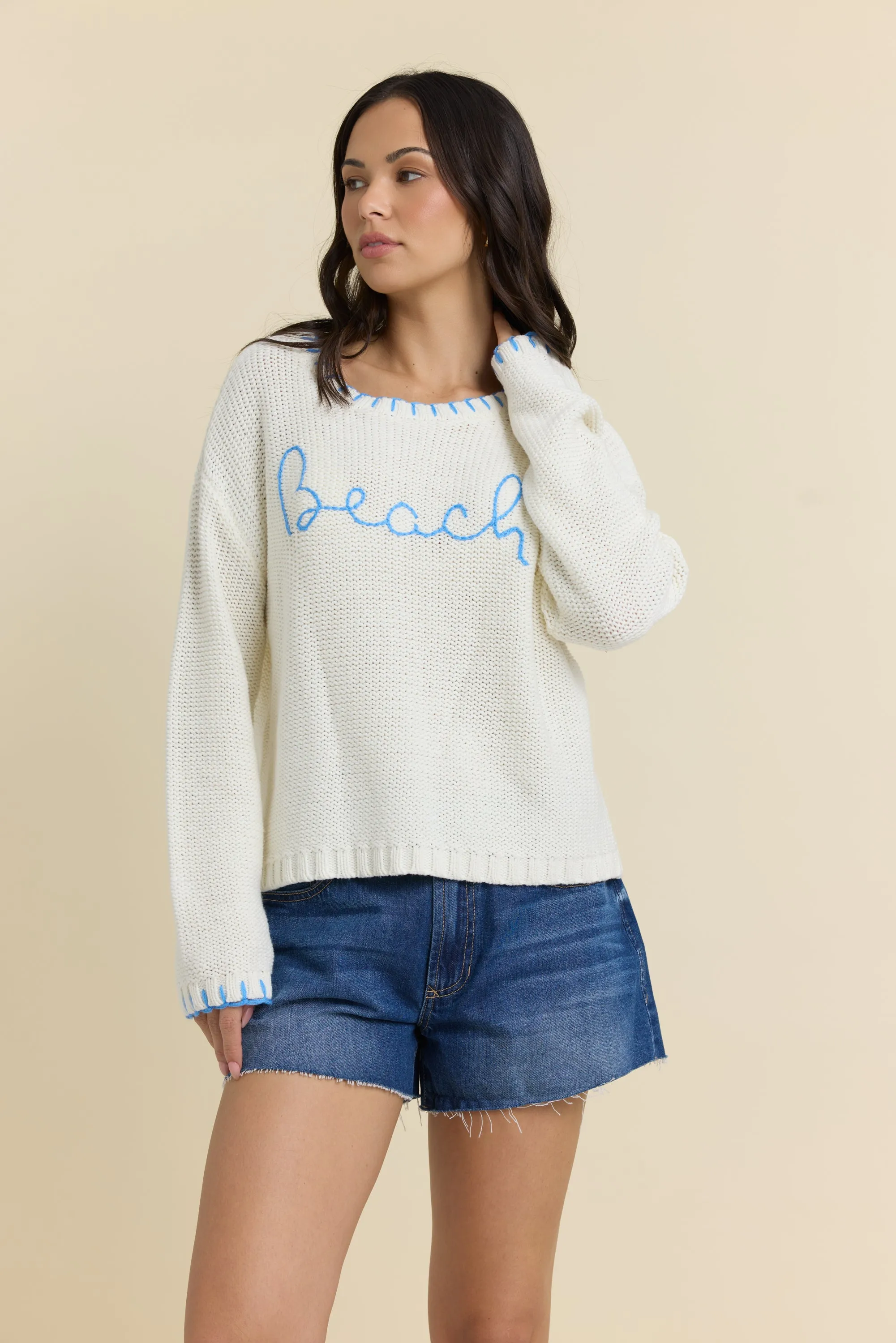 Beach Sweater with Whip Stitch sold by Vintage Havana product image thumbnail 2