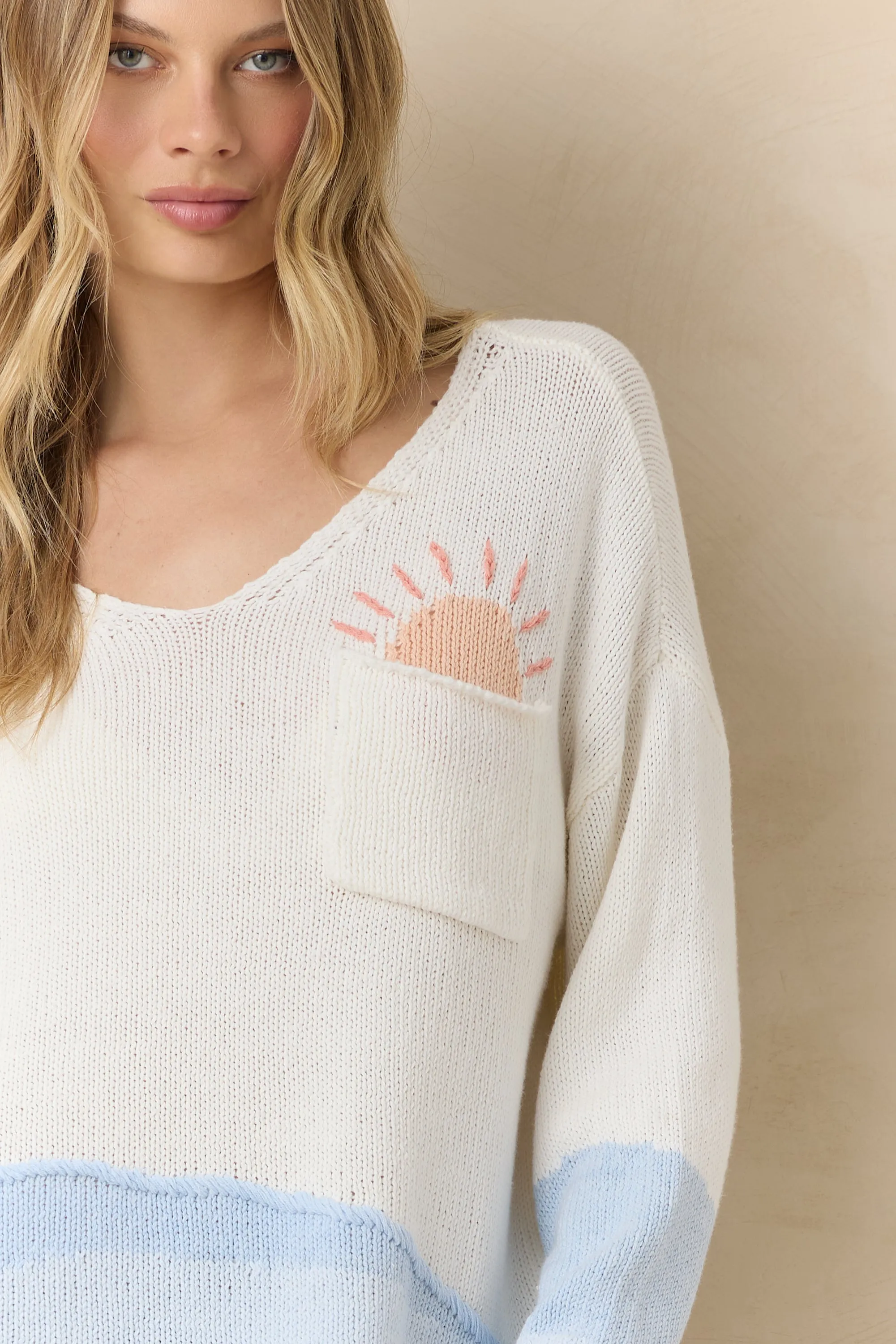 Ocean Sunrise Knit Sweater sold by Vintage Havana product image thumbnail 2