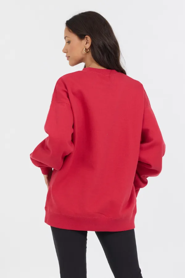 Red Proweave Crewneck sold by Vintage Havana product image thumbnail 2