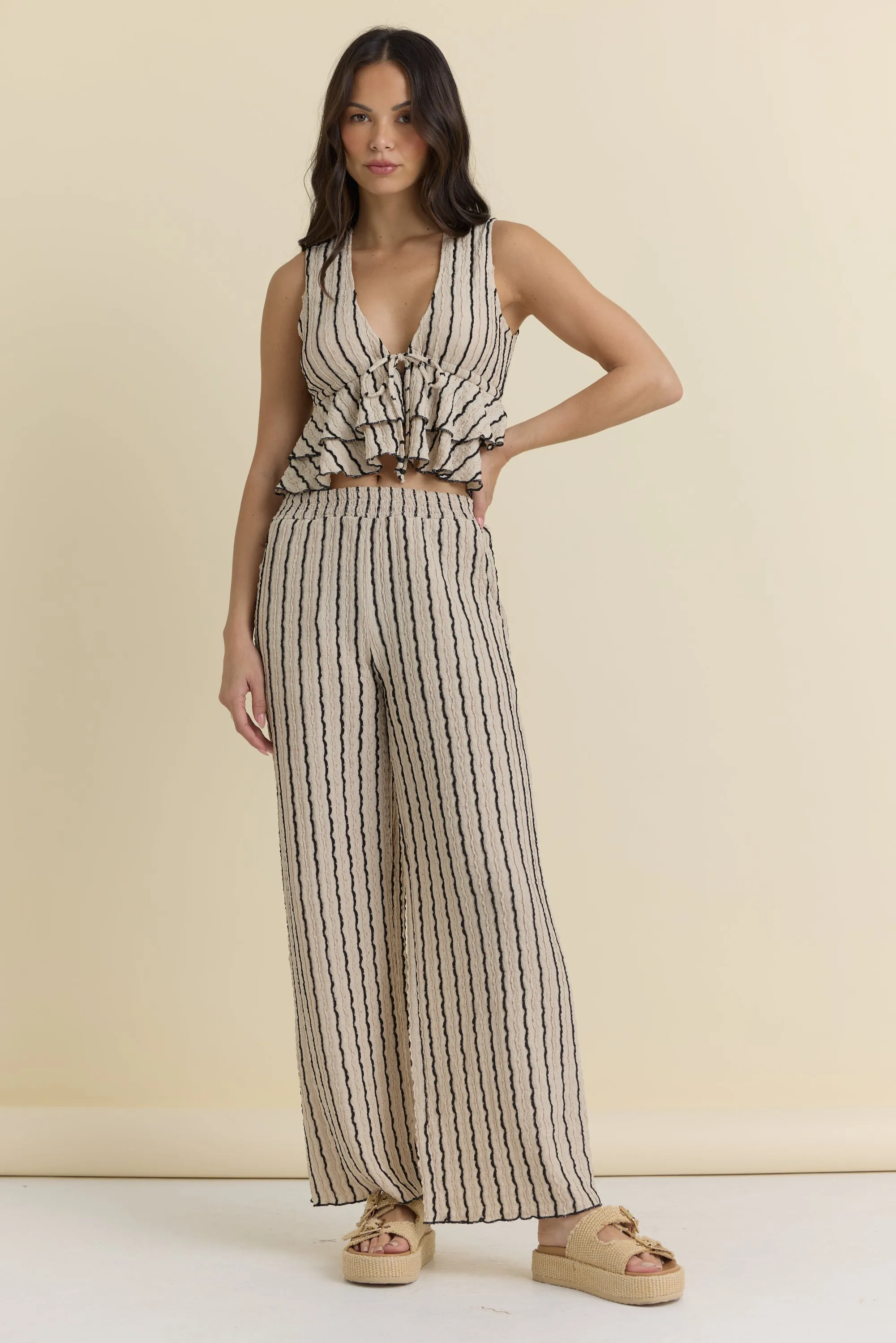 Novelty Knit Wide Leg Pants sold by Vintage Havana product image thumbnail 3