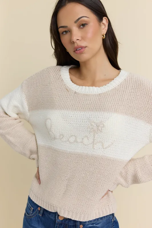 Embroidered Beach Sweater sold by Vintage Havana