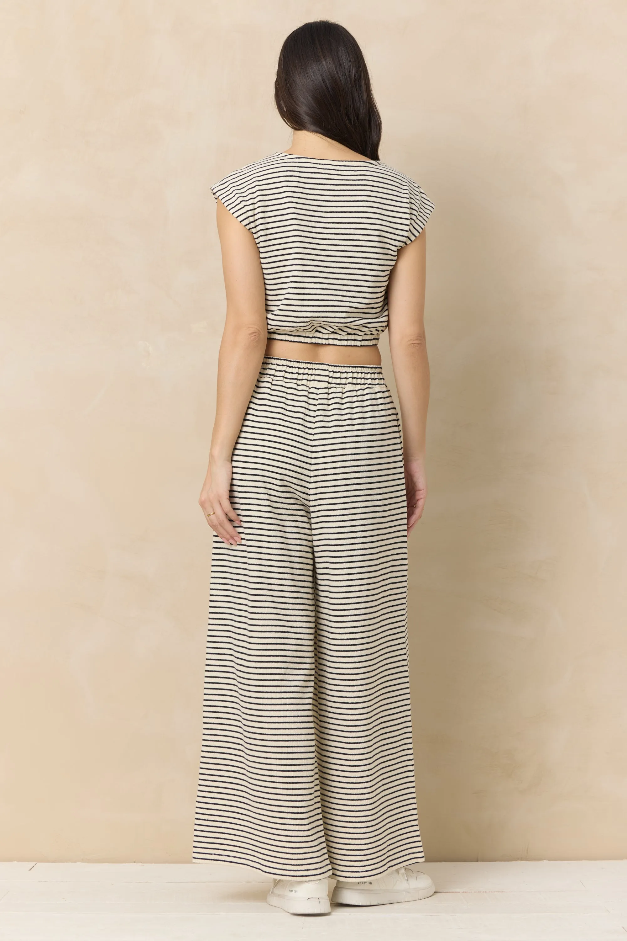 Striped French Terry Cloth Top sold by Vintage Havana product image thumbnail 5