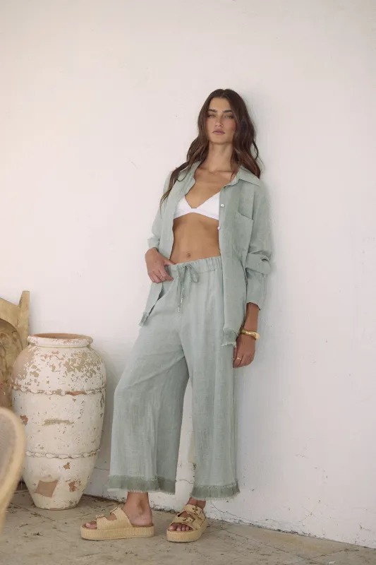 Drapey Linen Flowy Pant sold by Vintage Havana