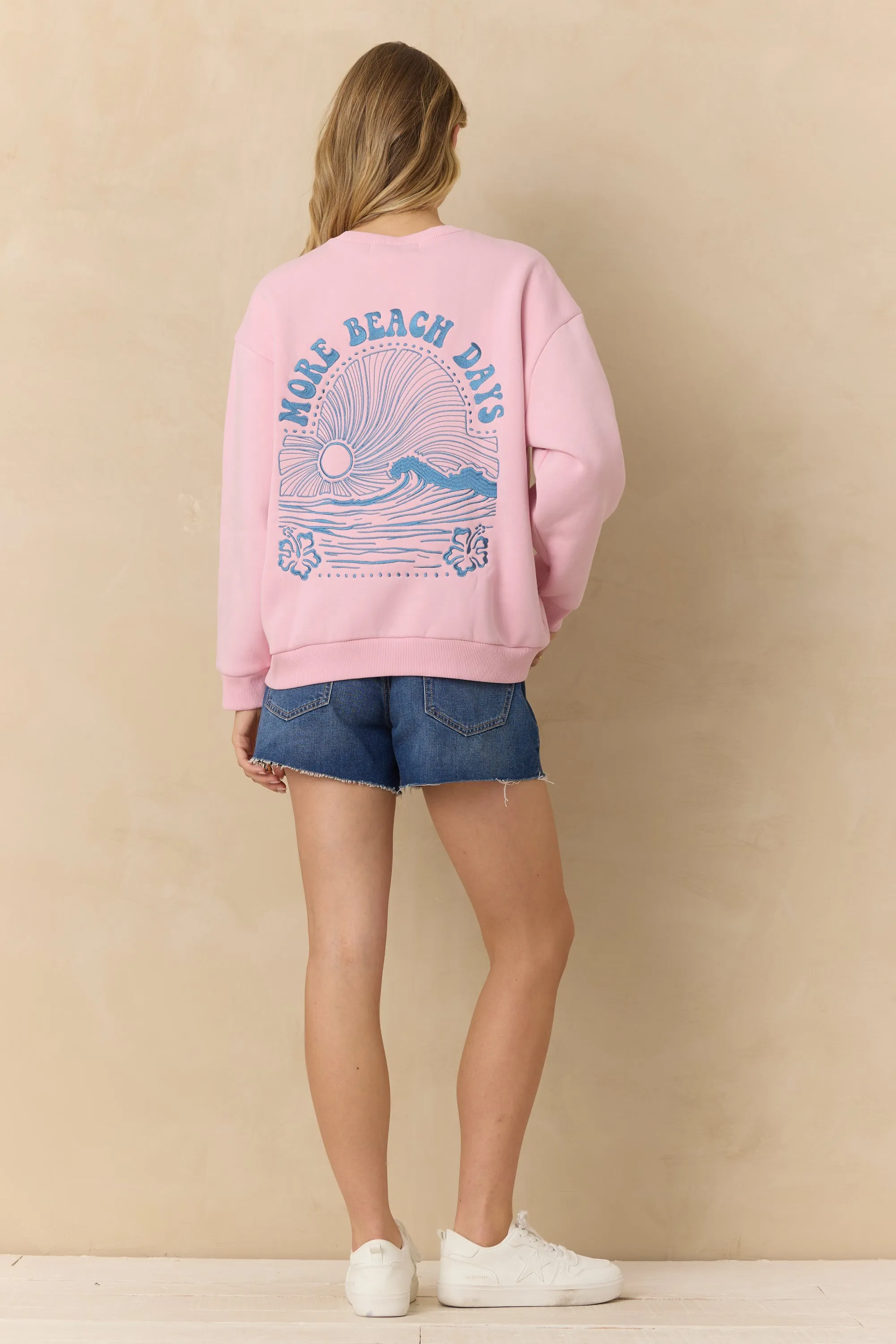 Comfort Fleece Crew with Embroidery sold by Vintage Havana product image thumbnail 5