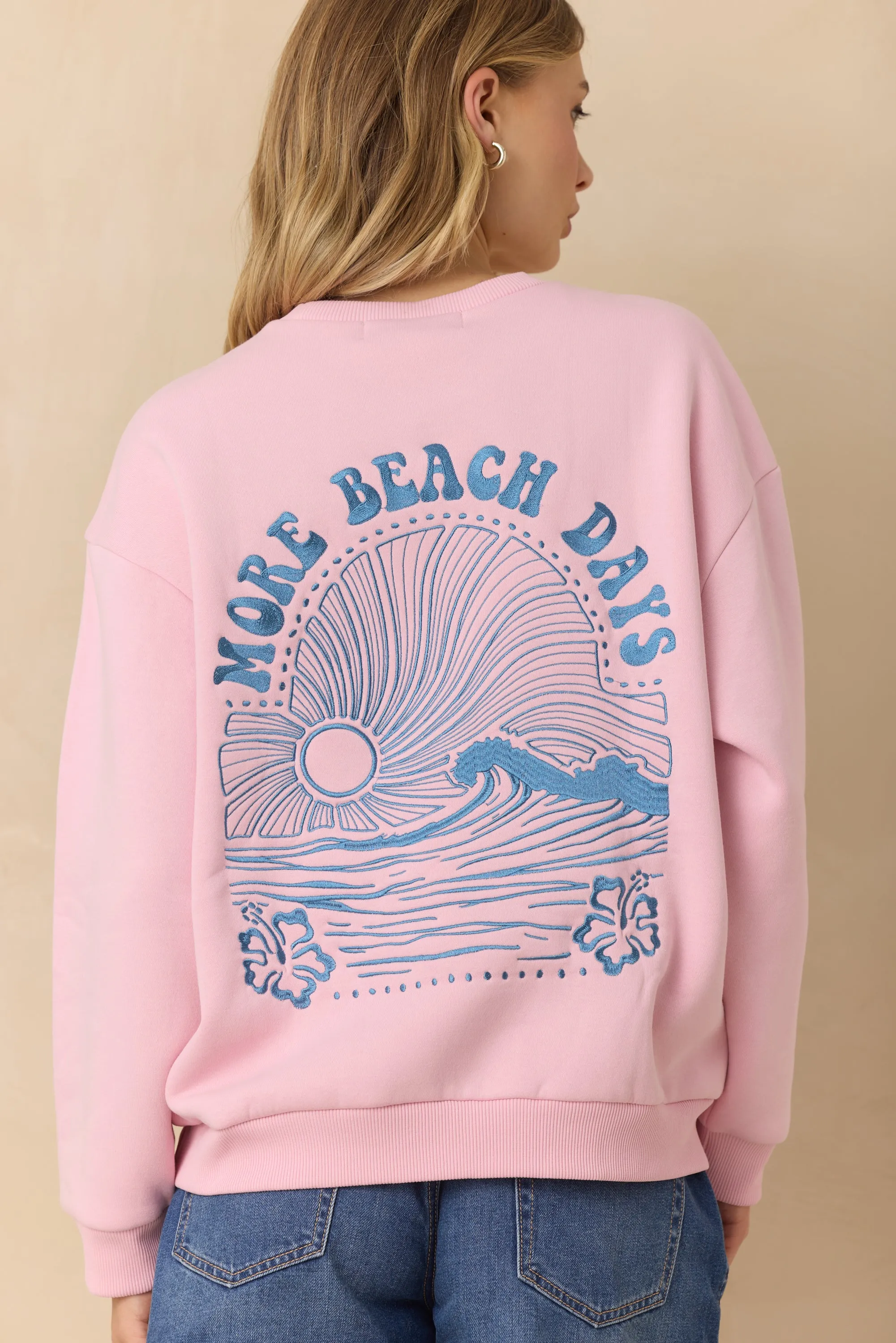 Comfort Fleece Crew with Embroidery sold by Vintage Havana product image thumbnail 2