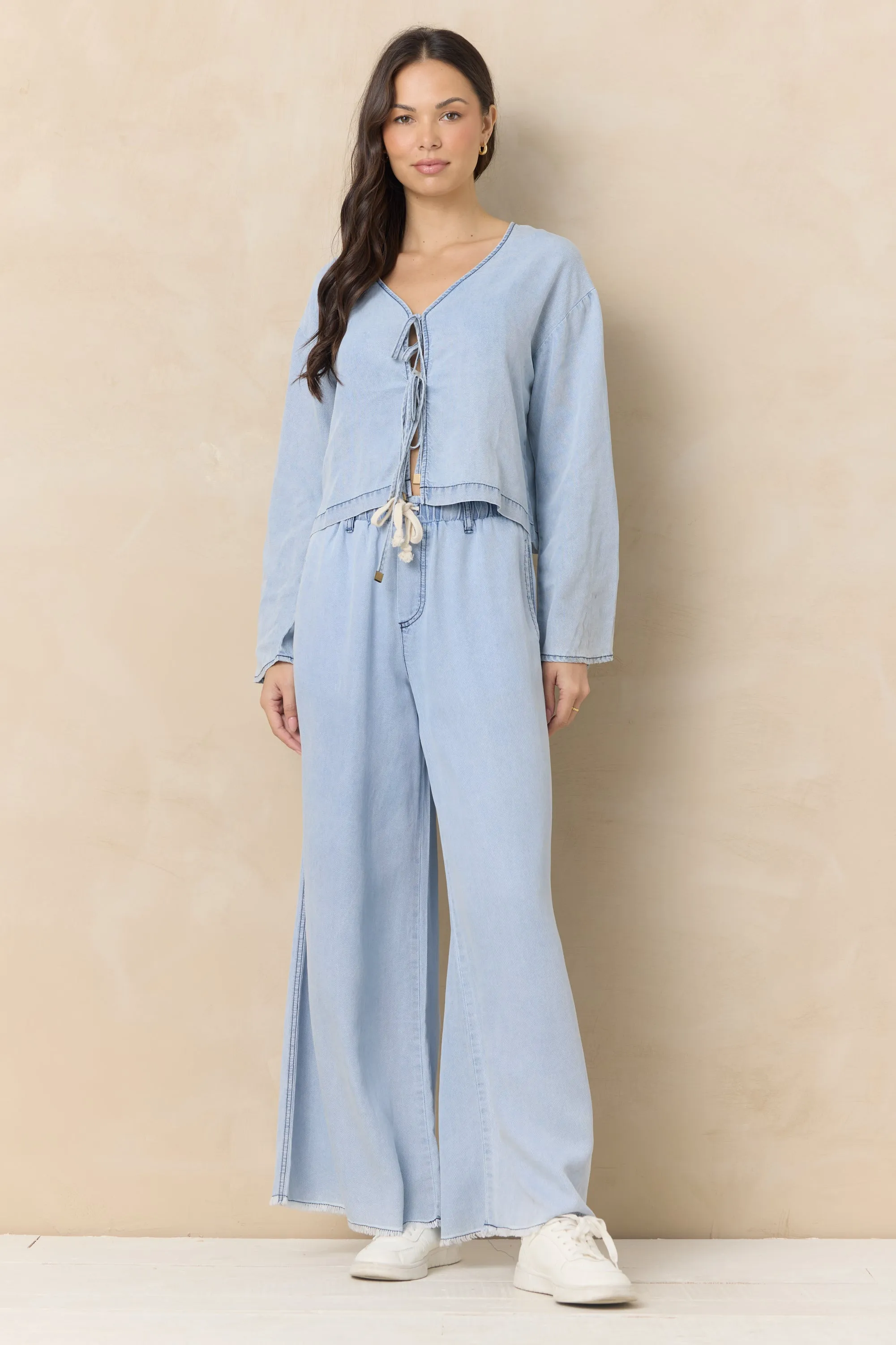 Tencel Wide Leg Pant sold by Vintage Havana product image thumbnail 2