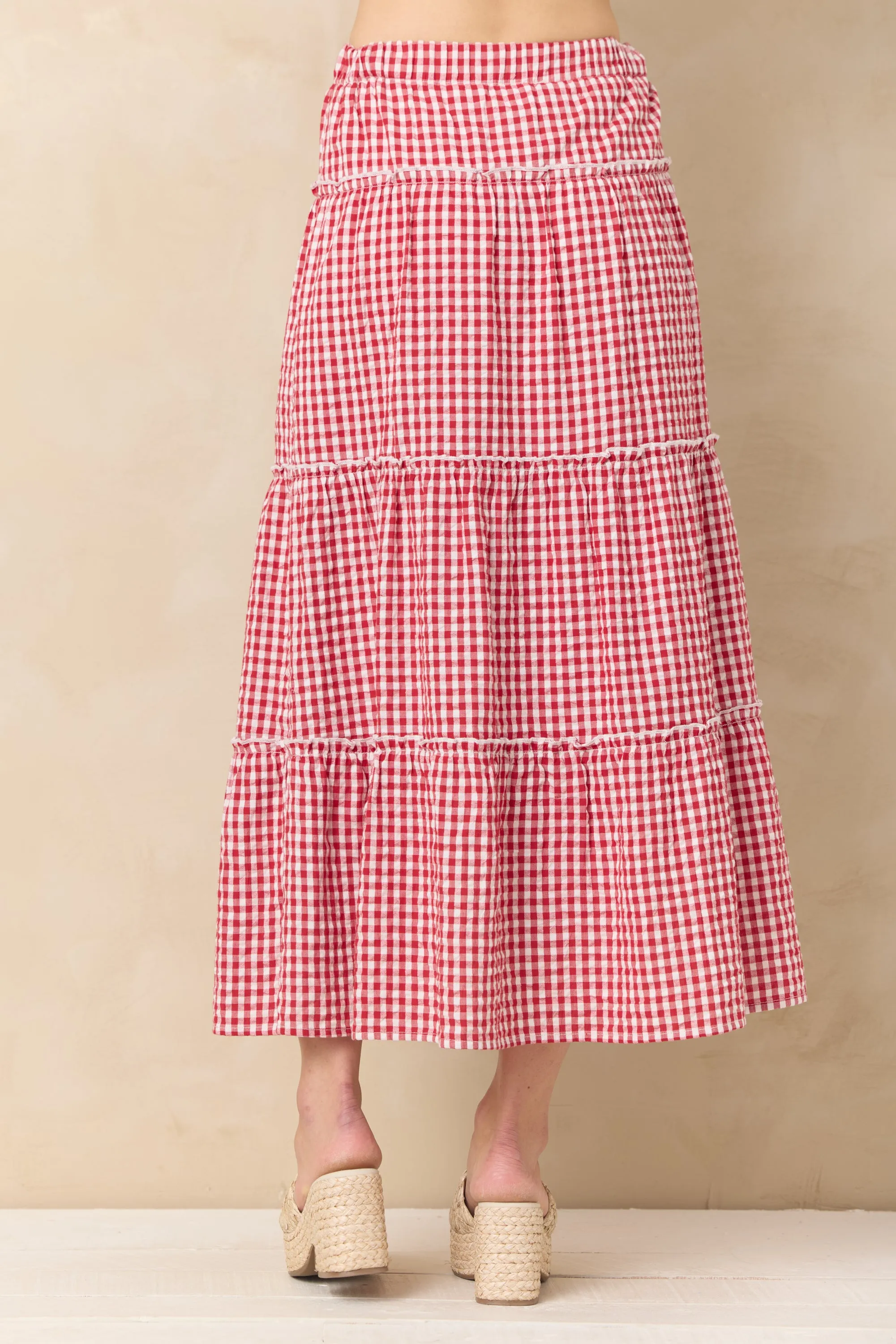 Woven Maxi Skirt with Slit sold by Vintage Havana product image thumbnail 2