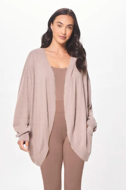 Latte Taupe Plush Knit Cardigan sold by Vintage Havana