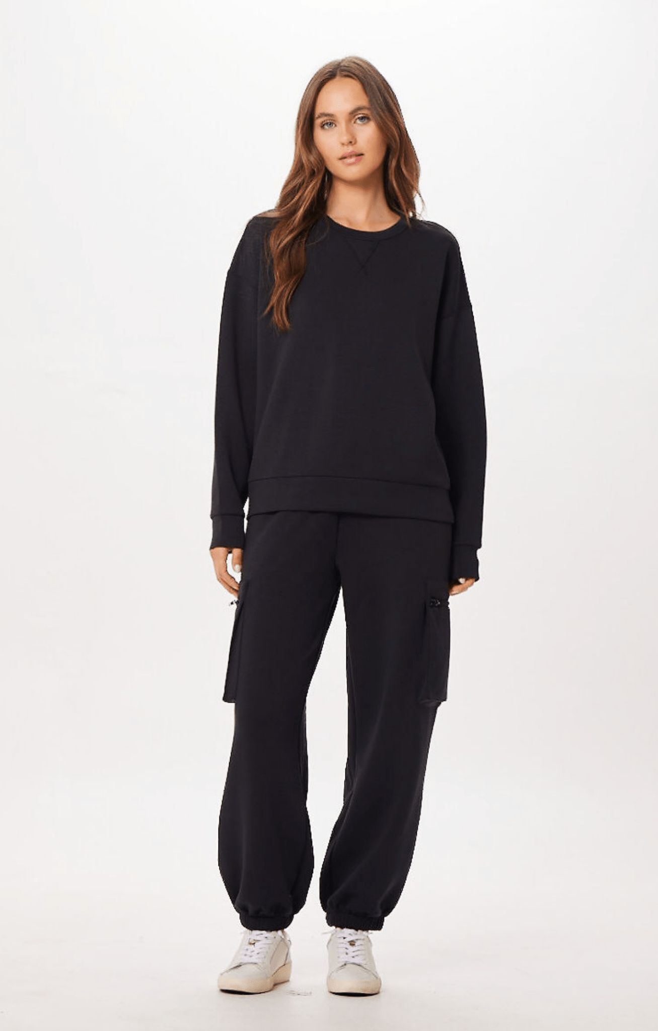 Black Cloud Fleece Jogger w/ Side Pockets sold by Vintage Havana product image thumbnail 3