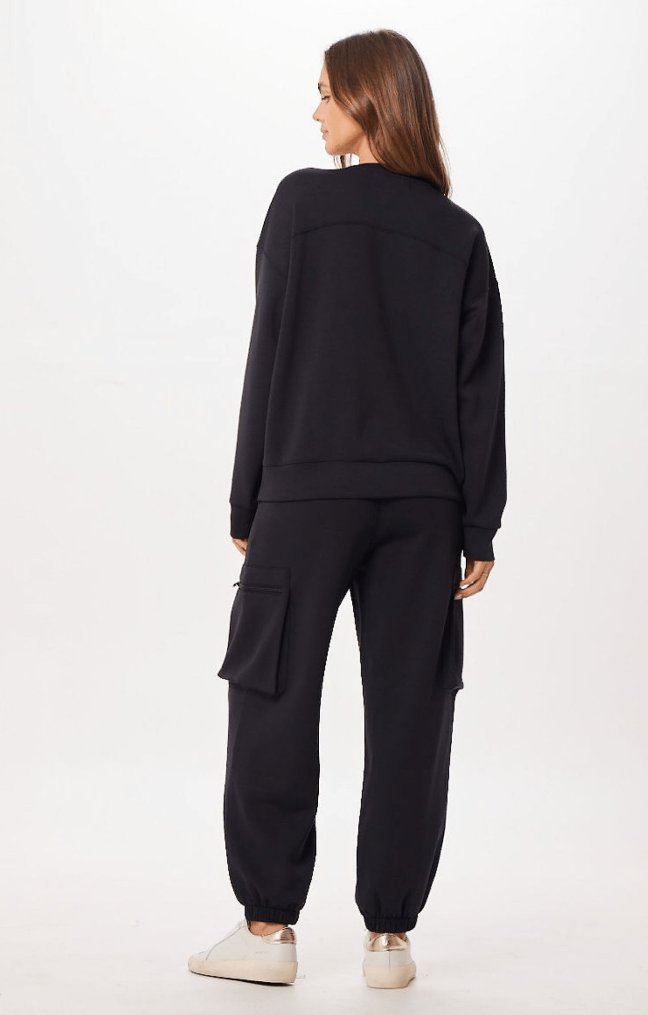 Black Cloud Fleece Jogger w/ Side Pockets sold by Vintage Havana product image thumbnail 4