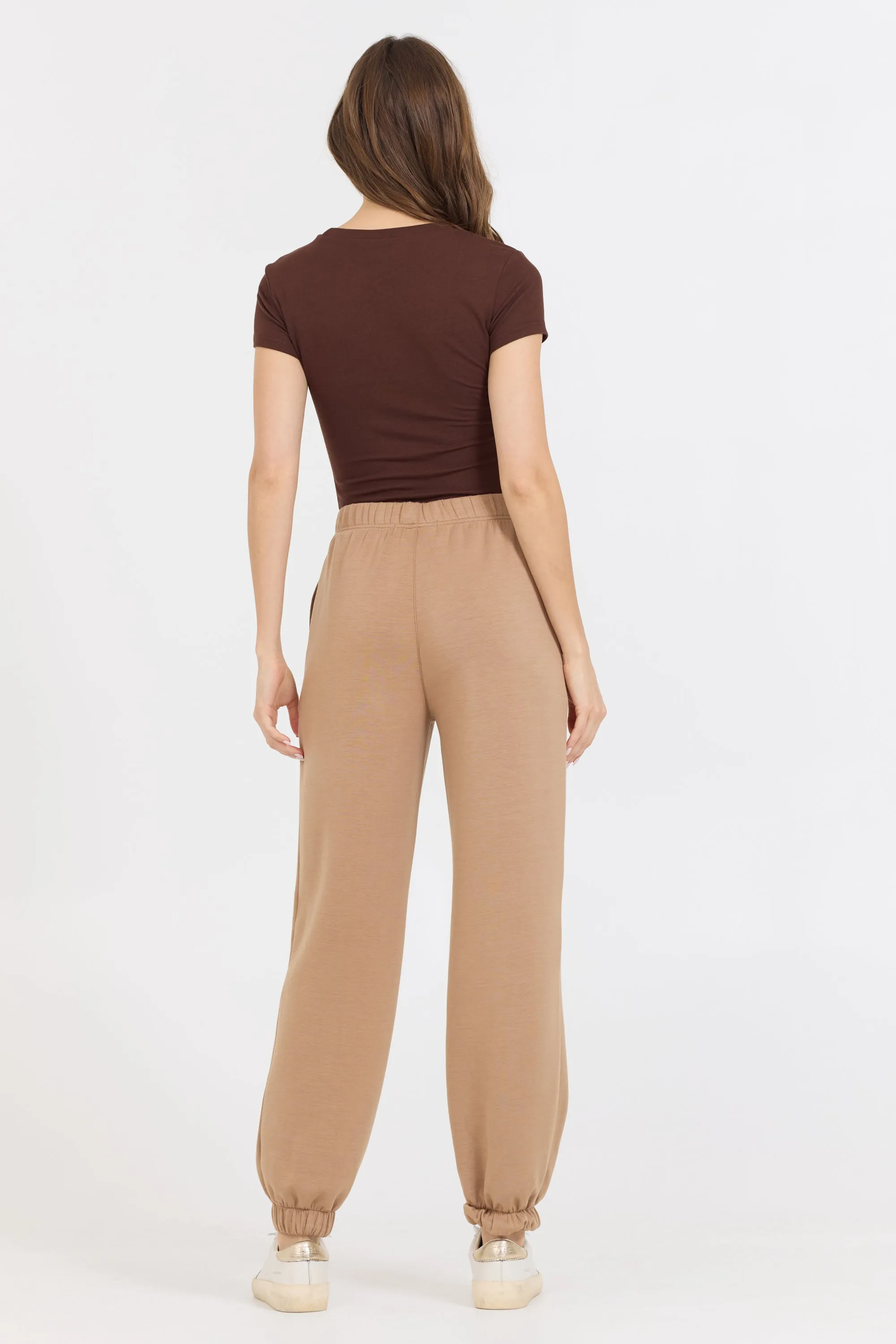 Caramel Cloud Fleece Jogger sold by Vintage Havana product image thumbnail 2