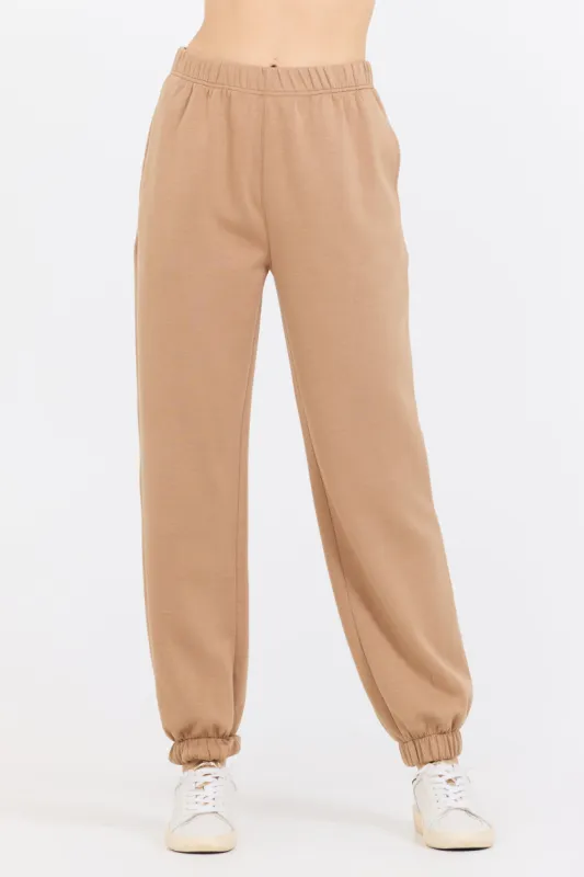 Caramel Cloud Fleece Jogger sold by Vintage Havana