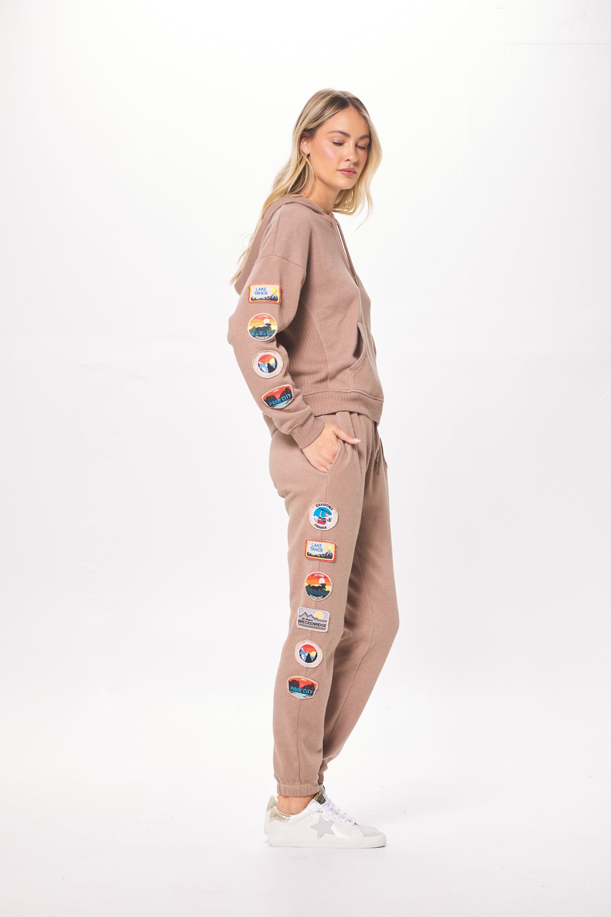 Toasted Almond Winter Fleece Jogger sold by Vintage Havana product image thumbnail 4