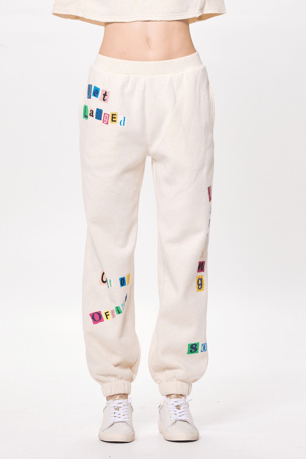 Heather Oatmeal w/ Multi Jet Lag Fleece Joggers sold by Vintage Havana