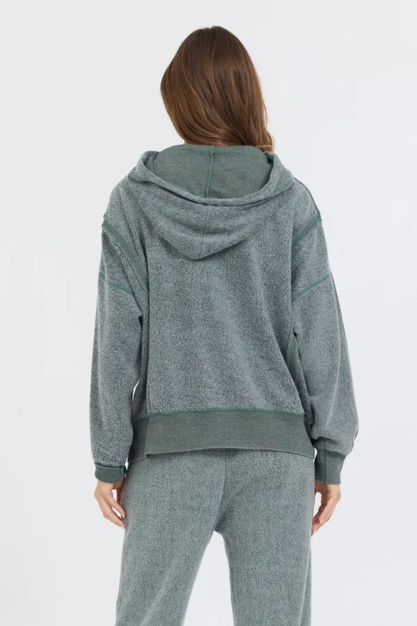 Dark Forest Reverse Fleece Hoodie sold by Vintage Havana product image thumbnail 2